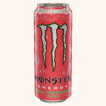 نوشیدنی انرژی زا مانستر بدون شکر مدل اولترا هندوانه