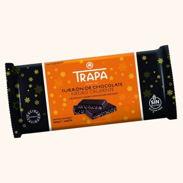 شکلات تلخ تراپا بدون گلوتن با تکه های کرانچی 140 گرمی