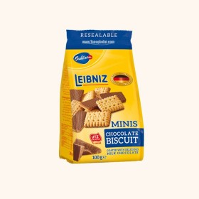 بیسکویت شکلاتی کوچک 100 گرم لیبنیز مینی