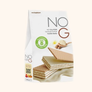 ویفر نوگ بدون گلوتن با طعم وانیل 100 گرمی