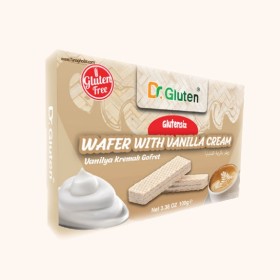 ویفر دکتر گلوتن بدون گلوتن با طعم وانیل 100 گرمی