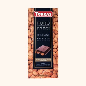 شکلات تلخ  توراس مدل فوندانت با مغز بادام بدون گلوتن