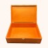 جعبه چوبی دست ساز نارنجی مشکی