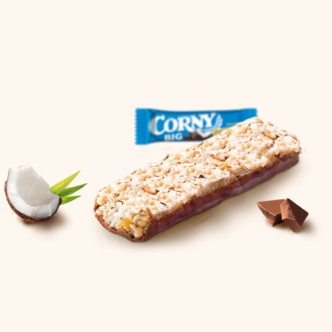 سریال بار کورنی مدل بیگ نارگیلی و یک لایه شکلات 50 گرمی