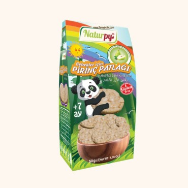 رایس کیک نیچرپی بدون گلوتن با طعم گلابی 50 گرمی