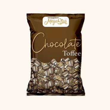 تافی مگا استار با مغز کرم کاکائو و شکلاتی یک کیلویی