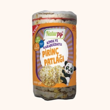 رایس کیک نیچرپی بدون گلوتن با کینوا و گندم سیاه 100 گرمی