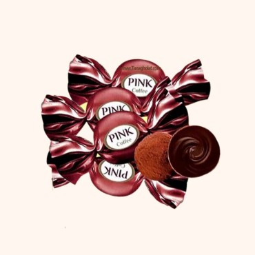 شکلات پذیرایی کافی پینک با ته هایی از مغز کرم قهوه 500 گرمی