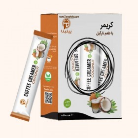 کریمر پپتینا غیر لبنی بدون شکر و وگان با طعم نارگیل 10 عددی