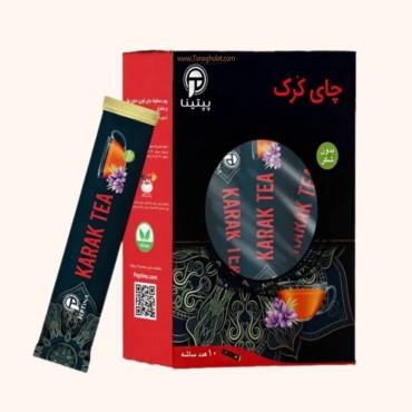 چای کرک بدون شکر و وگان حاوی هل و زعفران 10 عددی