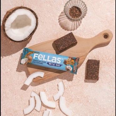 میوه بار فلاس  بدون گلوتن و بدون شکر افزودنی با طعم نارگیل و دانه چیا 40 گرمی