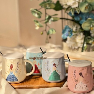 ماگ سرامیکی در دار طرح دختر