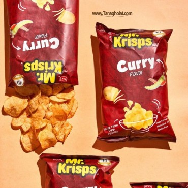 چیپس مینی مستر کریسپز بدون گلوتن با طعم ادویه کاری 15 گرمی