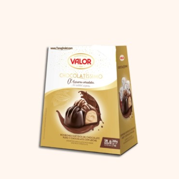 شکلات کادویی والور بدون گلوتن و شکر افزودنی مدل شوکولاتیسما 200 گرمی