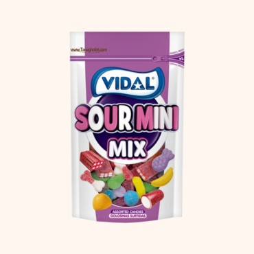 پاستیل ویدال مدل میکس ترش 180 گرمی
