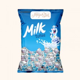 تافی شیری مگا استار با مغز کرم دار یک کیلویی
