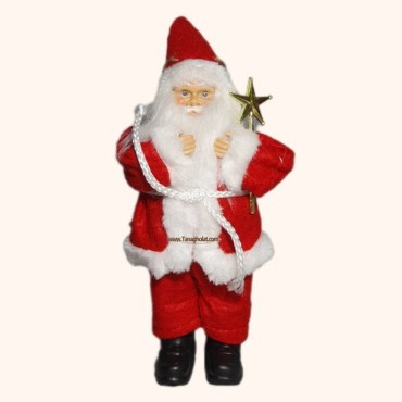 عروسک بابانوئل کریسمسی رومیزی 25 سانتیمتریعروسک بابانوئل کریسمسی رومیزی