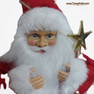 عروسک بابانوئل کریسمسی رومیزی 25 سانتیمتریعروسک بابانوئل کریسمسی رومیزی