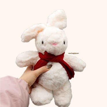 عروسک خرگوش شال قلبی