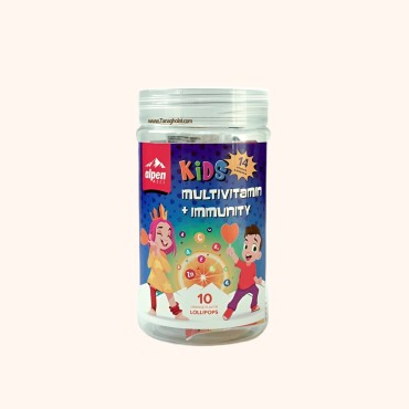 آبنبات چوبی آلپن بدون گلوتن مولتی ویتامین و تقویت کننده سیستم ایمنی