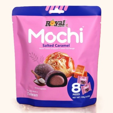 موچی رویال فمیلی با طعم کارامل نمک 120 گرمی