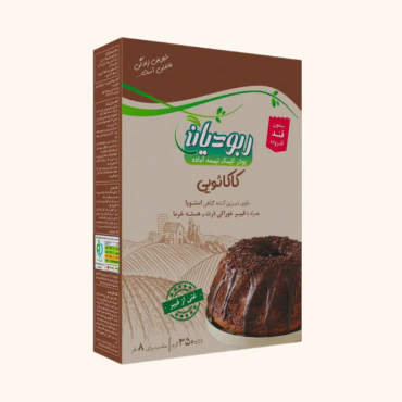 پودر کیک کاکائویی نیمه آماده بدون قند افزوده ربودیان 350 گرمی