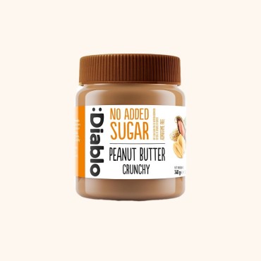 کره بادام زمینی کرانچی دیابلو بدون شکر افزوده 340 گرم