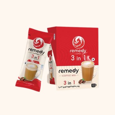 پودر قهوه فوری بدون گلوتن 3 در 1 رمدی 10 عددی