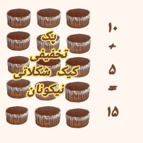 پکیج ویژه 15 عددی کیک بدون گلوتن شکلاتی نیکونان(5+10)