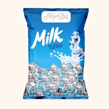 تافی پذیرایی شیری مگا استار یک کیلویی