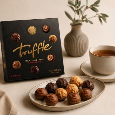 Elit truffle Milk.Gold.Dark Chocolate