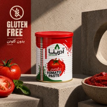 رب گوجه فرنگی بدون گلوتن آدرینا قوطی فلزیفروشگاه اینترنتی تنقلات