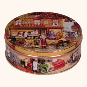 بیسکویت جعبه فلزی جاکوبسنز با طرح BAKERY SHOP