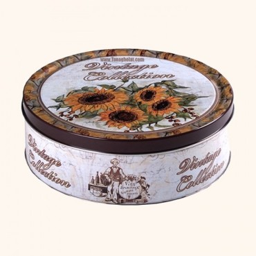 بیسکویت جعبه فلزی جاکوبسنز با طرح گل 
