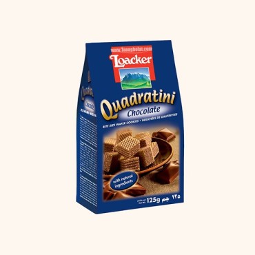 بسته ویفر لواکر مدل کوادراتینی شکلاتی