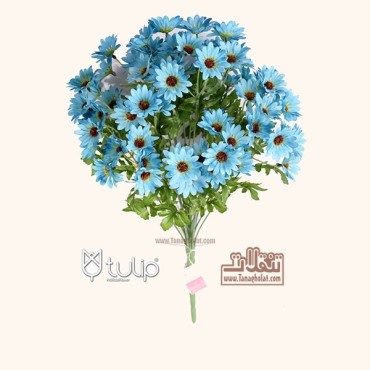 دسته گل مینا پر گل تولیپ در پنج رنگ مختلف