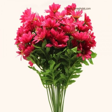 دسته گل مینا پر گل تولیپ در پنج رنگ مختلف