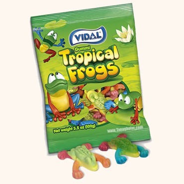 پاستیل 100 گرمی بدون گلوتن ویدال مدل قورباغه