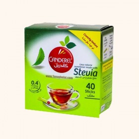 پودر شیرین کننده ساشه ای کم کالری 40 عددی استویا کاندرل