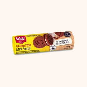 بیسکویت شکلاتی کرم دار مینی بدون گلوتن شار 