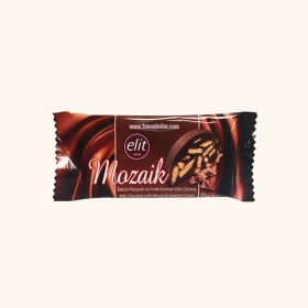 شکلات شیری با بیسکویت الیت مدل موزاییک