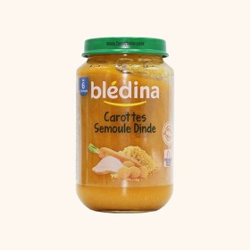 غذای بچه گوشت بوقلمون، هویج و آرد سمولینا بلدین