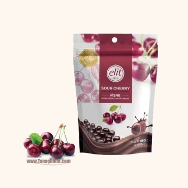 شکلات تلخ 60% الیت مدل دراژه آلبالو