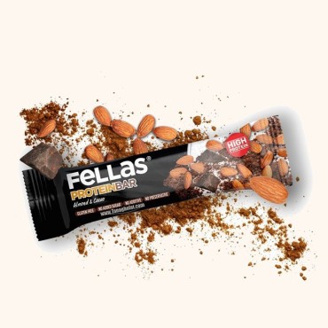 پروتئین بار فلاس کاکائو و بادام بدون گلوتن 