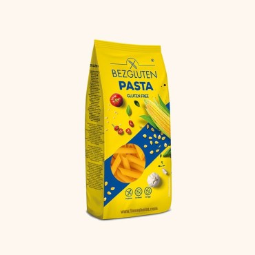 پاستا پنه با آرد ذرت بزگلوتن بدون گلوتن 