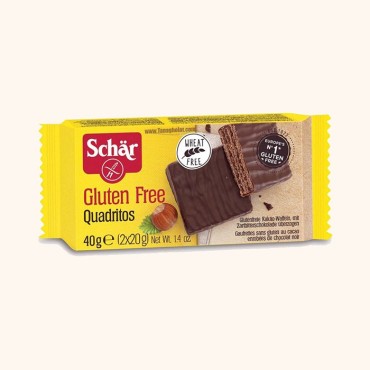 ویفر شکلاتی شار کوادریتوس بدون گلوتن 