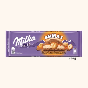 شکلات 300 گرمی میلکا مدل کارامل فندق