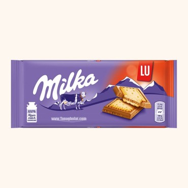 شکلات شیری میلکا مدل LU بیسکوییتی 87 گرم