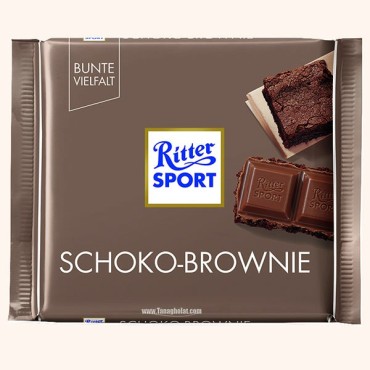 شکلات ریتر اسپرت قهوه ای با طعم شکلات براونی 100 گرمی