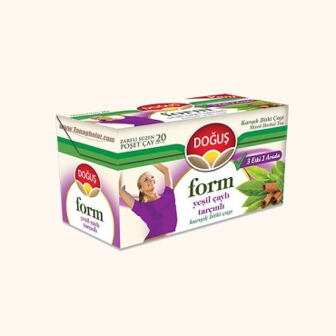 چای لاغری دوقوش چای سبز و دارچین 